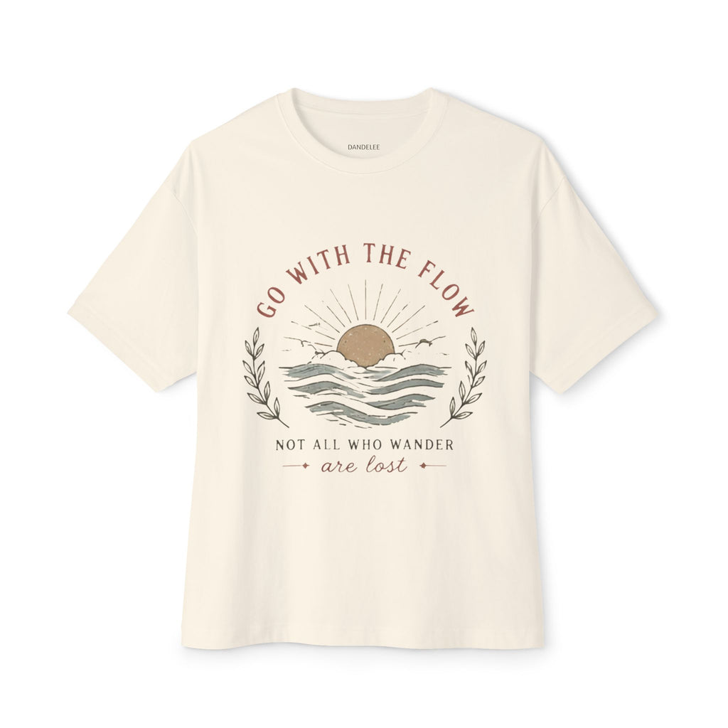 Go With The Flow - Unisex - Oversize Boxy Tee
