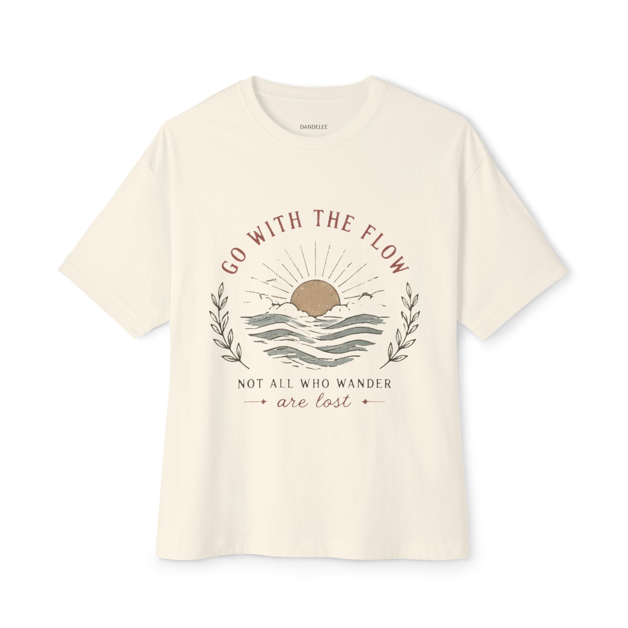 Go With The Flow - Unisex - Oversize Boxy Tee