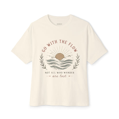 Go With The Flow - Unisex - Oversize Boxy Tee
